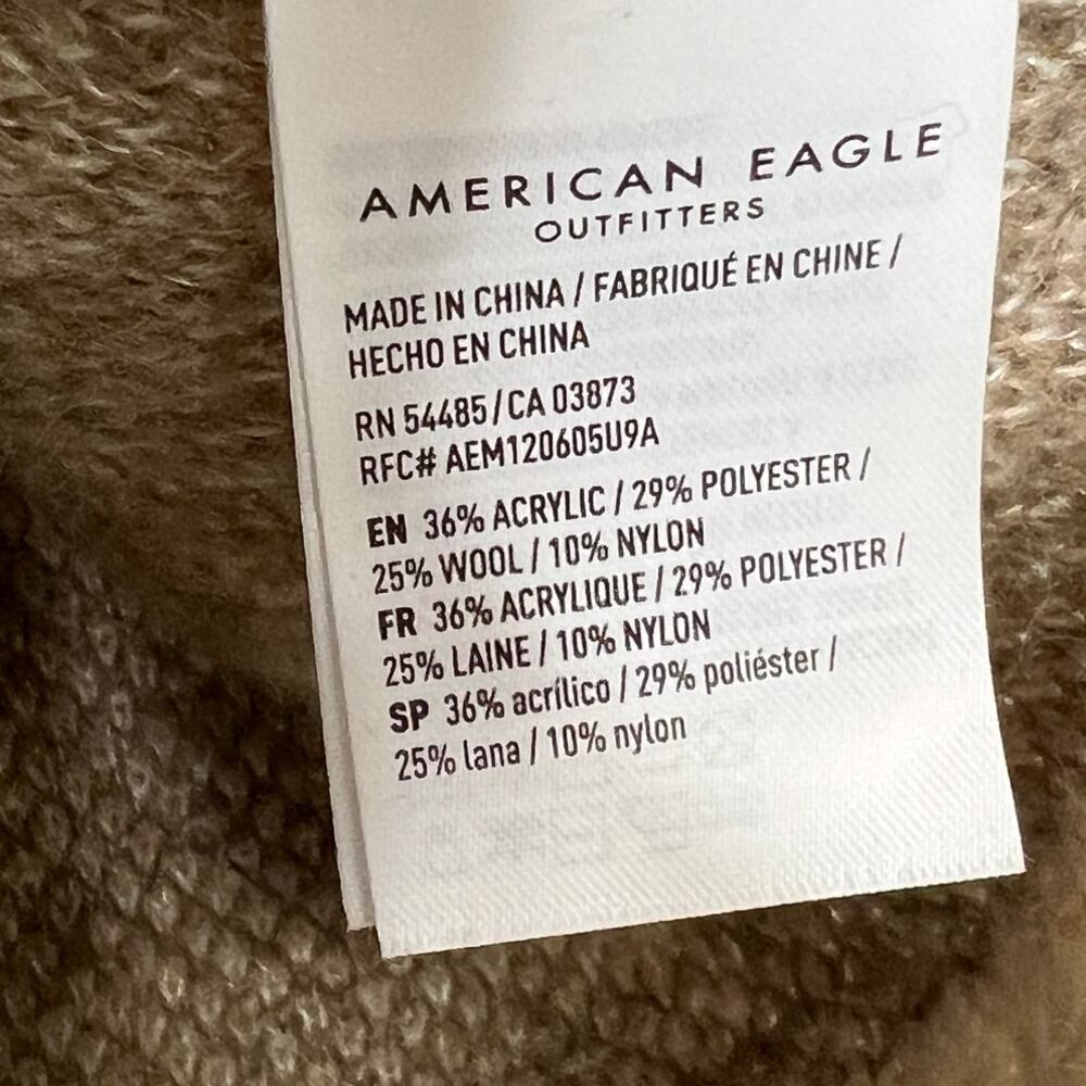 American Eagle Cropped Leopard Print Sweater Size… - image 4